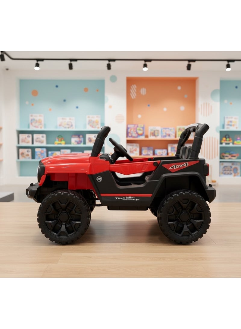 12V electric car for kids with remote control and LED lights - Image 2